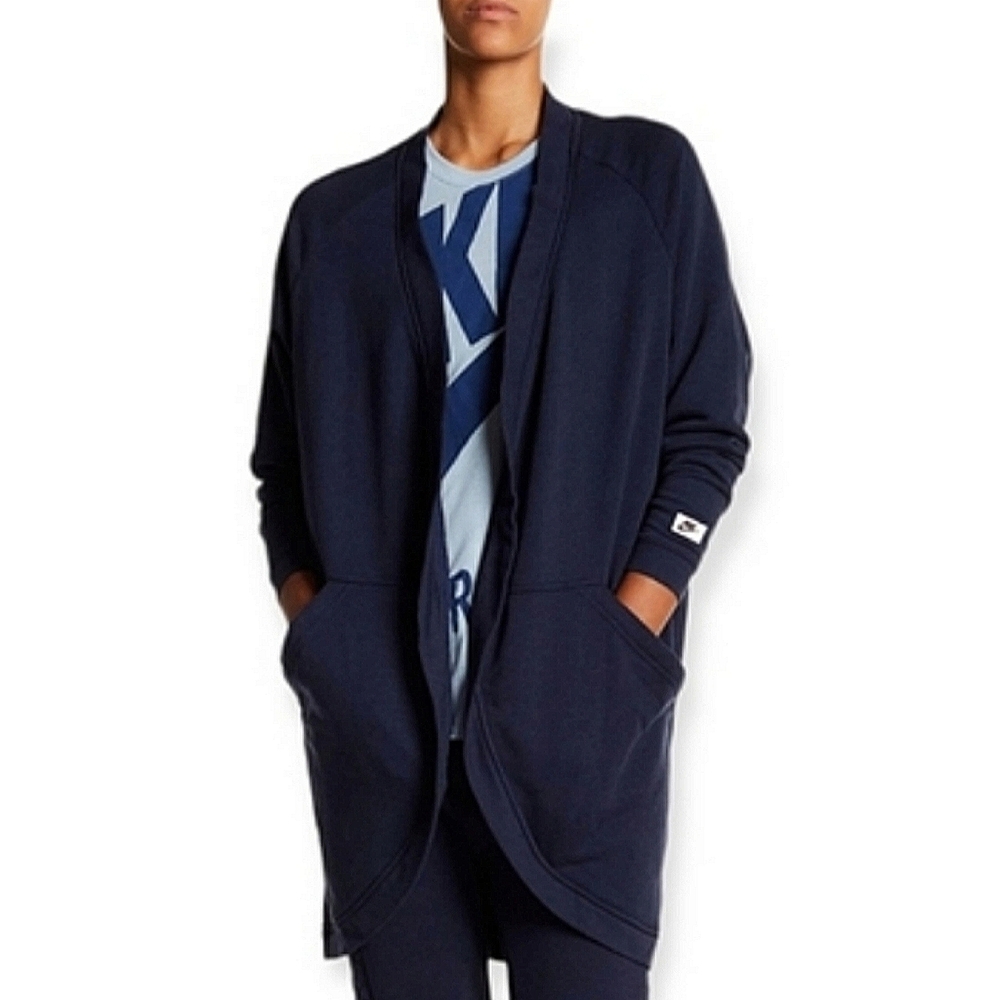 Nike Navy Blue Oversized Open Cardigan Size Large